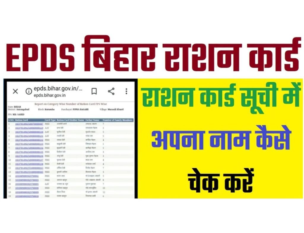 EPDS Bihar