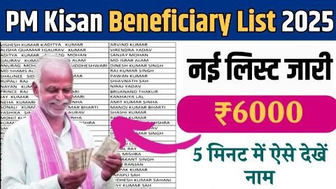 pm kisan beneficiary list
