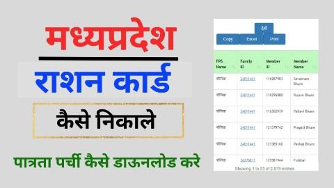 MP Ration Card List Kaise Dekhe